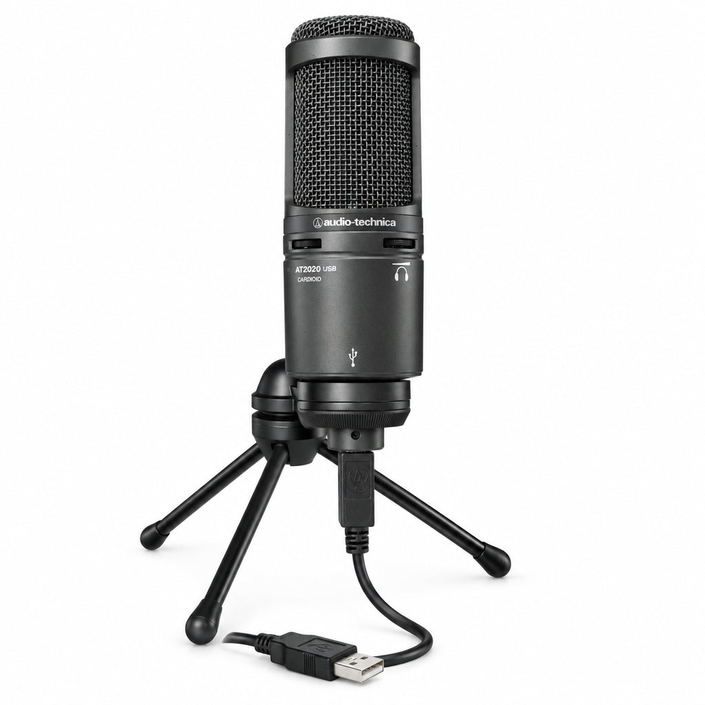 Audio-Technica AT2020USB+ Professional Cardioid USB Condenser Microphone - Black - Gomix Brands Outlet